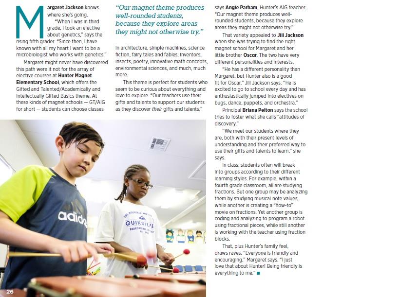 Article from Explore Wake County Schools Magazine
